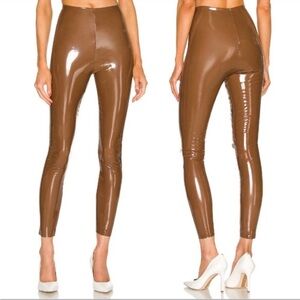 NWT COMMANDO Faux Patent Leather Leggings Cinnamon